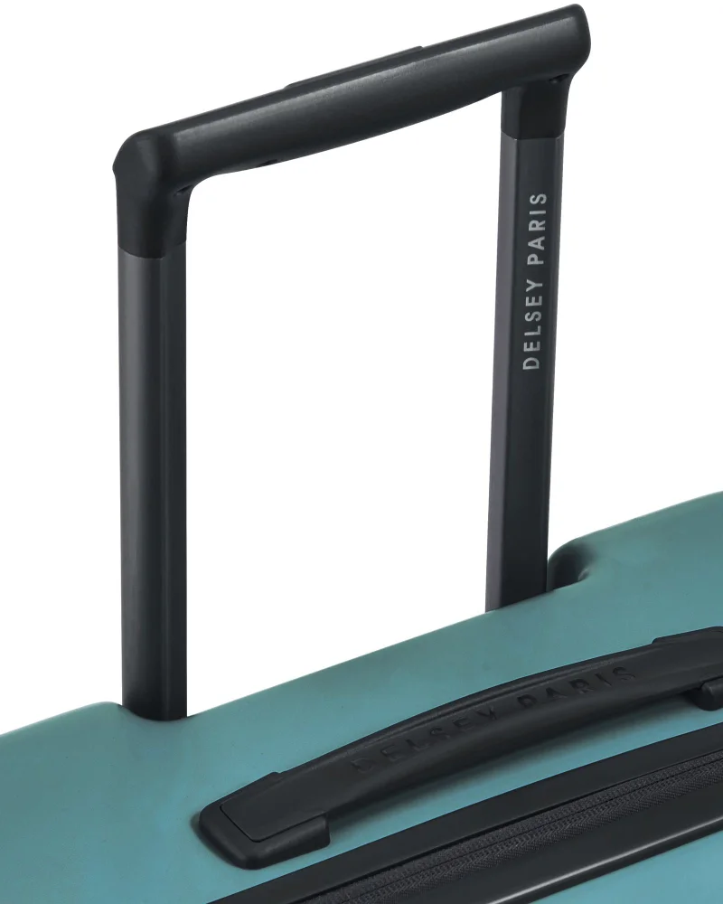 DELSEY Paris  securitime front opening 65 cm 4 double wheeled expandable check-in luggage trolley case - deep green  | Best Price UAE